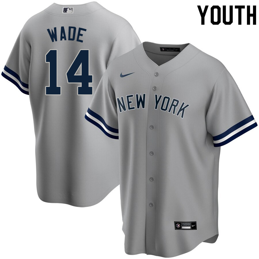 2020 Nike Youth #14 Tyler Wade New York Yankees Baseball Jerseys Sale-Gray